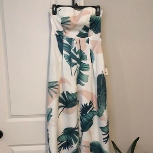 NWT Red Dress Boutique Palm Jumpsuit